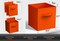 Sorbus 8 Pack 11 Inch Foldable Storage Cubes with Handles- for Organizing Home, Shelves, Nursery, Playroom, Closet and More